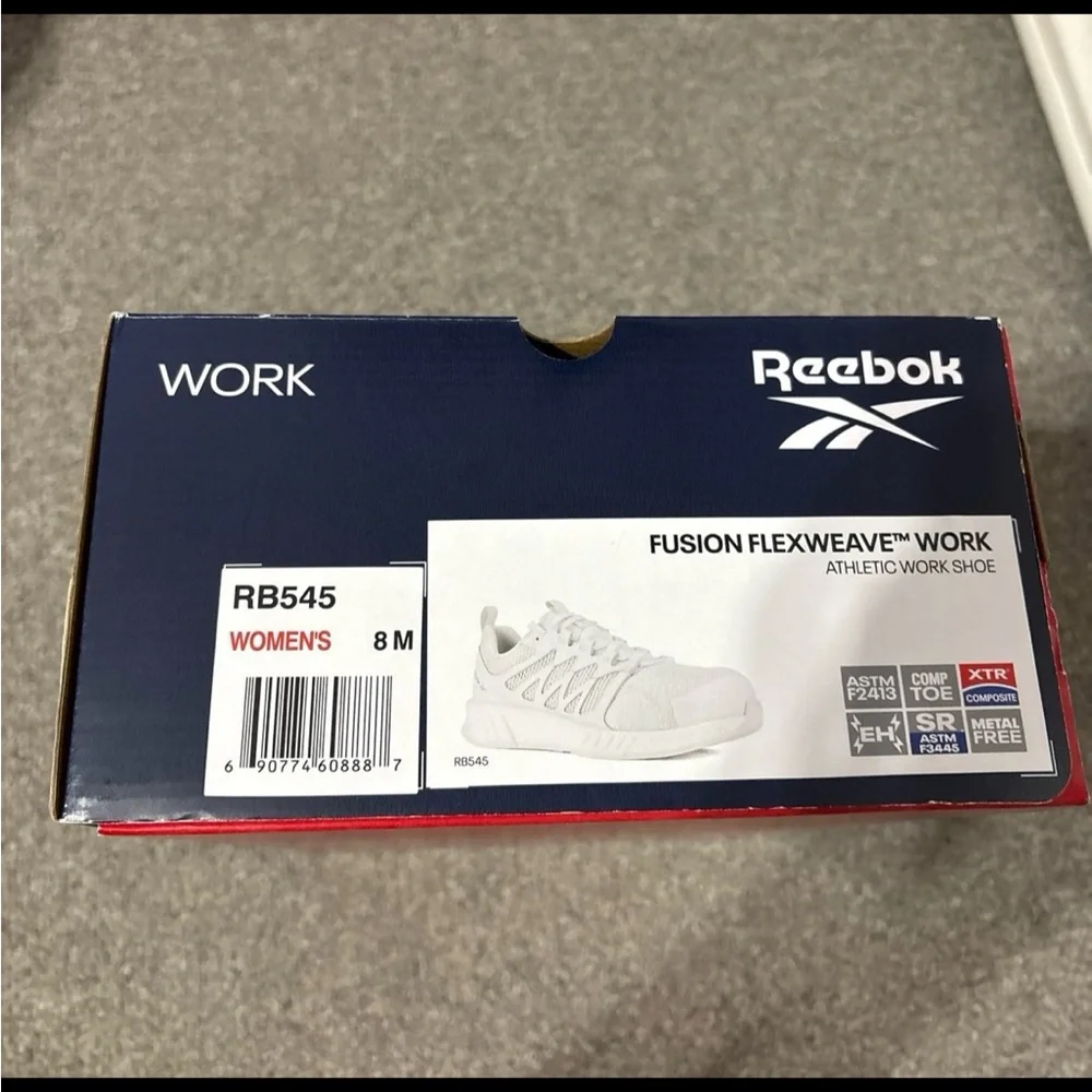 Reebok Work Fusion Flexweave Work EH Comp Toe White Sneakers